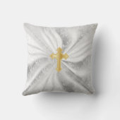 Baby-Taufe auf White Satin Kissen (Rückseite)