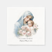 Baby Taufe Christening Mary and Jesus Serviette (Vorderseite)