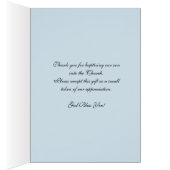 Baby Taufe Danke für Priest (Innen (Rechts))