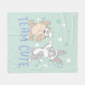 Baby TAZ™ & BUGS BUNNY™ Team Niedlich Fleecedecke (Vorderseite (Horizontal))