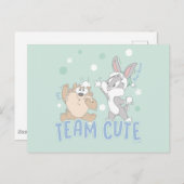 Baby TAZ™ & BUGS BUNNY™ Team Niedlich Postkarte (Vorne/Hinten)