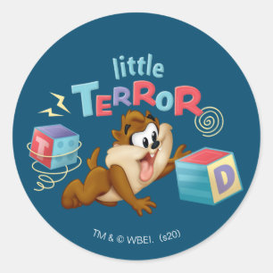 Baby TAZ™   Little Terror Runder Aufkleber