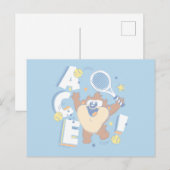 Baby TAZ™ Tennis Ace! Postkarte (Vorne/Hinten)