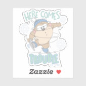 Baby TAZ™ Winter Ice Skaten Aufkleber (Blatt)