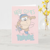 Baby TAZ™ Winter Ice Skaten Karte (Gelbe Blume)