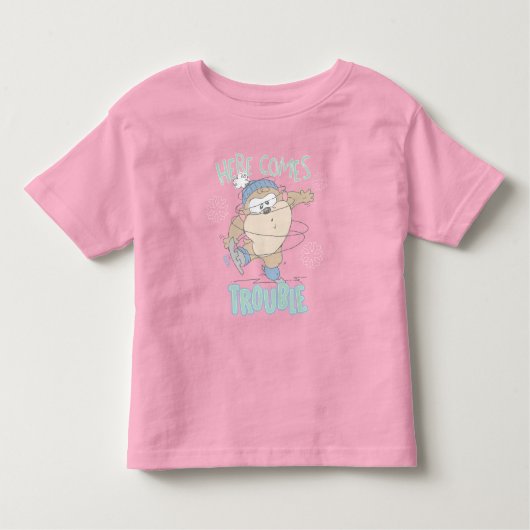 Baby TAZ™ Winter Ice Skaten Kleinkind T-shirt (Vorderseite)