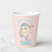 Baby TAZ™ Winter Ice Skaten Pappbecher (Vorderseite)