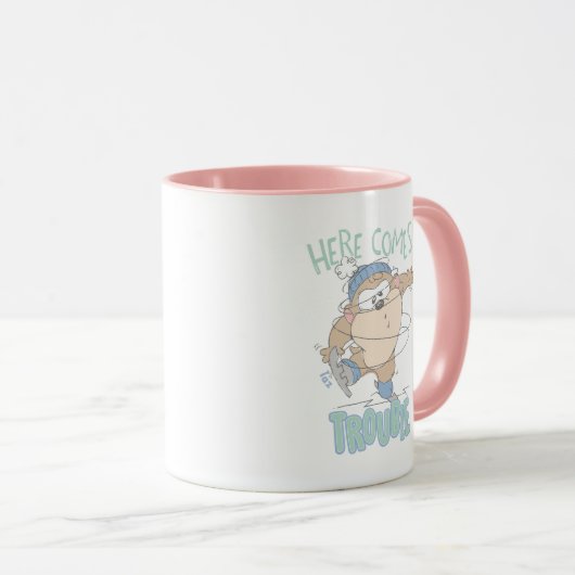 Baby TAZ™ Winter Ice Skaten Tasse (VorderseiteRechts)