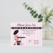 Baby Tea Einladung (Stehend Vorderseite)