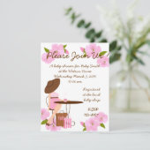 Baby Tea Einladung (Stehend Vorderseite)