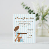 Baby Tea Einladung (Stehend Vorderseite)