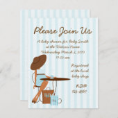 Baby Tea Einladung (Vorne/Hinten)