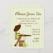 Baby Tea Einladung (Vorne/Hinten)