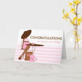 Baby Tea Karte (Gelbe Blume)