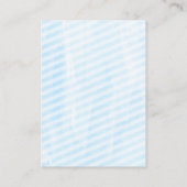 Baby Tea Party | Baby Diaper Raffle Ticket Blue Begleitkarte (Rückseite)