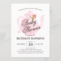 Baby Tea Party | Einladung der Babydusche