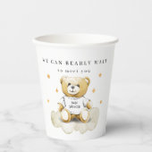 Baby Teddy Bear Babydusche Papiertasse Pappbecher (Vorderseite)