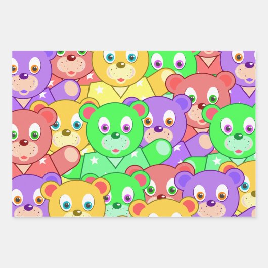 Baby Teddy Bear Geschenkpapier Set (Vorderseite)