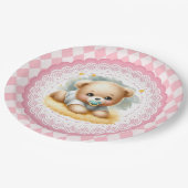 Baby Teddy Bear Pappteller (Schrägansicht)