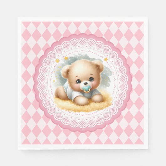 Baby Teddy Bear Serviette (Vorderseite)