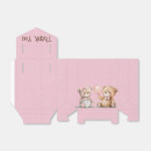 Baby Teddy Bears auf Polka Dots Geschenkschachtel (Ungefaltet)