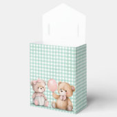 Baby Teddy Bears on Gingham Geschenkschachtel (Geöffnet)