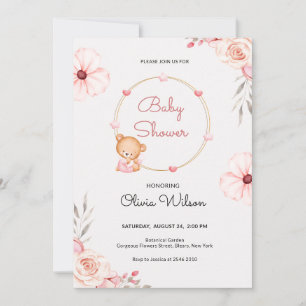 Baby-Teddybär-Baby-Shower-Einladung Einladung