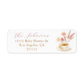 Baby-Teeparty Elegantes Skript Mädchen-Shower-Adre (Vorne)