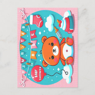 Baby-Themen-Illustrationen Postkarte
