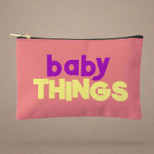 Baby Things Stuff Bold Typografy farbenfroh Stilvo Zubehörtasche