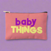 Baby Things Stuff Bold Typografy farbenfroh Stilvo Zubehörtasche