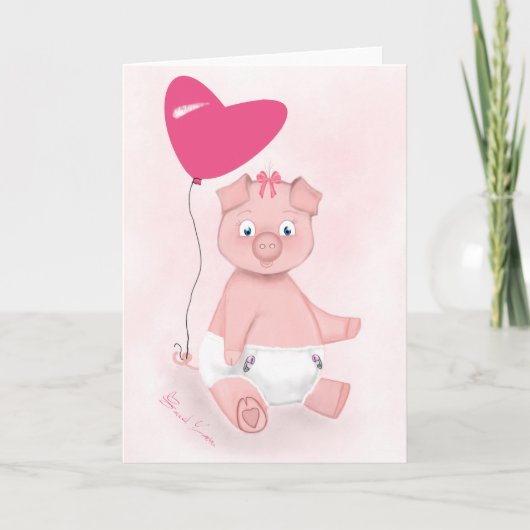 Baby-Tier-Gruß-Karten Karte (Vorderseite)