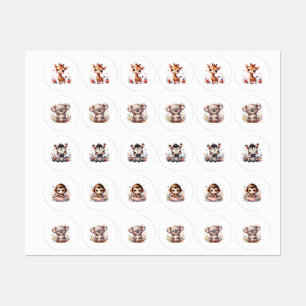 Baby-Tier-Sticker Etiketten