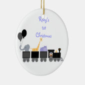 Baby-Tiere auf einer Zug-Verzierung Keramik Ornament (Rechts)