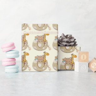 Baby-Tiere Baby Shower Geschenkpapier