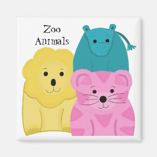 Baby-Tiere im Zoo Magnet
