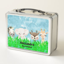 Baby-Tiere Metall-Lunchbox
