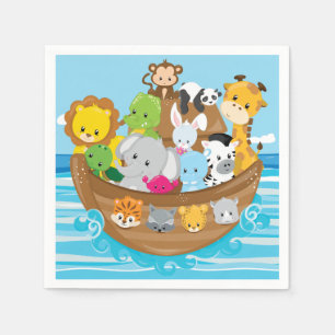 Baby Tiere Noahs Arche Serviette