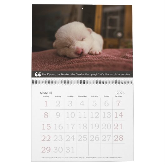 Baby-Tiere u. alte Schulangesagter Kalender (Mär 2026)