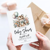 Baby Tiger Baby Dusche Einladung