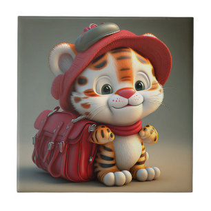 Baby Tiger Cartoon-76775 Fliese