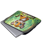 Baby Tiger | Cute Cartoon Kid's Nursery Art Laptopschutzhülle (Vorne Knopf)