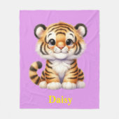 Baby Tiger Fleecedecke (Vorderseite)
