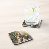 Baby Tiger Getränkeuntersetzer (Rechte Seite)