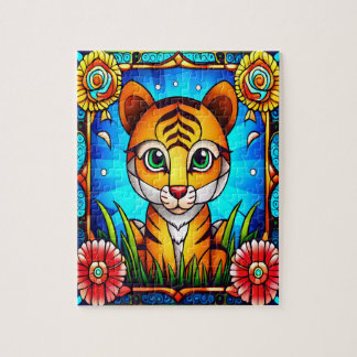 Baby Tiger im Dschungelpuzzle Puzzle
