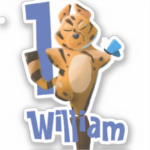 Baby Tiger Kariert Erster Geburtstag personalisier