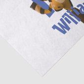 Baby Tiger Kariert erster Geburtstag Seidenpapier (Ausschnitt)