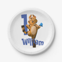 Baby Tiger Kariert First Birthday Classic