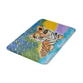 Baby Tiger "Kunst von Kindern" Badematte (Schrägansicht)