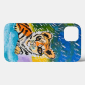Baby Tiger "Kunst von Kindern" Case-Mate iPhone Hülle (Rückseite (Horizontal))